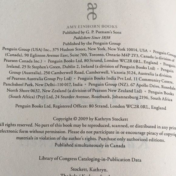 The Help a novel by Kathryn Stockett Hardcover 2009 - Picture 4 of 7